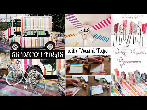 Video: 15 DIY Washi Tape Ideen, um Farbe zu Ihnen nach Hause hinzuzufügen