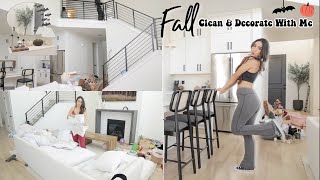 Clean & Decorate with me for fall 🌻🍂🎃
