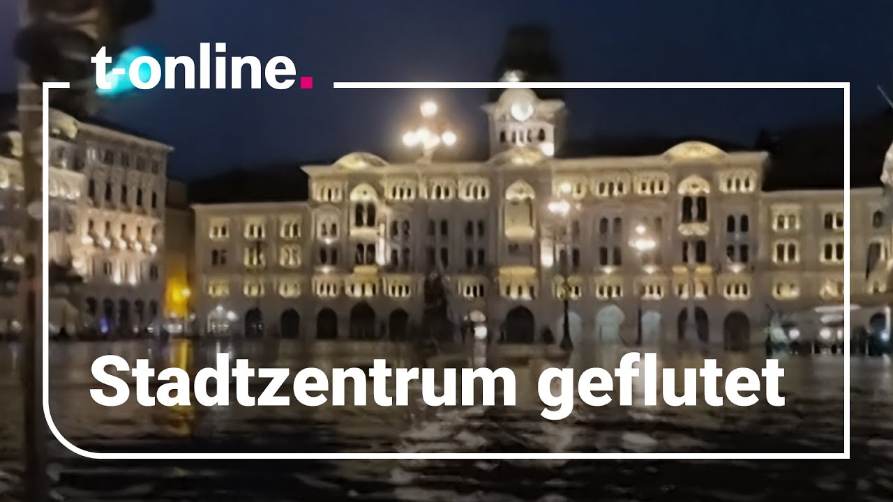 Triest: Heftige Regenfälle fluten Metropole an der Adria