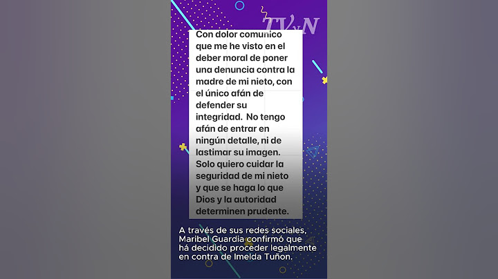 Maribel Guardia denuncia a Imelda, madre de su nieto: “Me he visto en el deber moral”