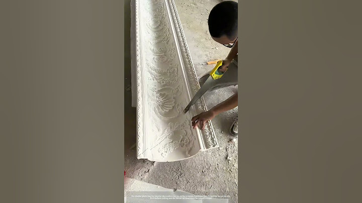 Use A Simple Handsaw To Cut Plaster Plate Line !