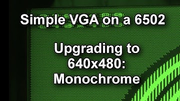 Simple Breadboard VGA - 640x480 monochrome upgrade