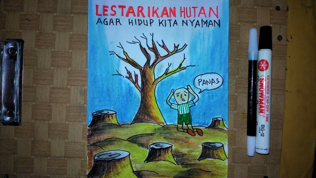 Gambar Poster Tentang Melestarikan Lingkungan