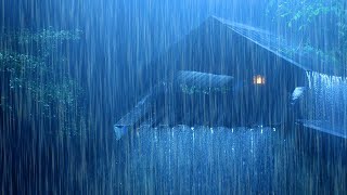 Deep Sleep Instantly With Heavy Rain On Roof & Thunder | Relaxing Rain Sounds For Sleep