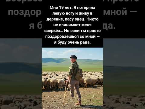 Мне 19 лет. Я потеряла левую ногу и живу в деревне, пасу овец. Никто не принимает меня всерьёз…