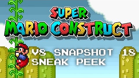 Super Mario Construct V8 Snapshot 18 Sneak Peek