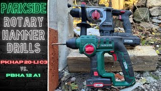 PKHAP 20-li C3 vs. PBHA A1 12V David vs Goliath Parkside edition! Rotary hammer drills Performance