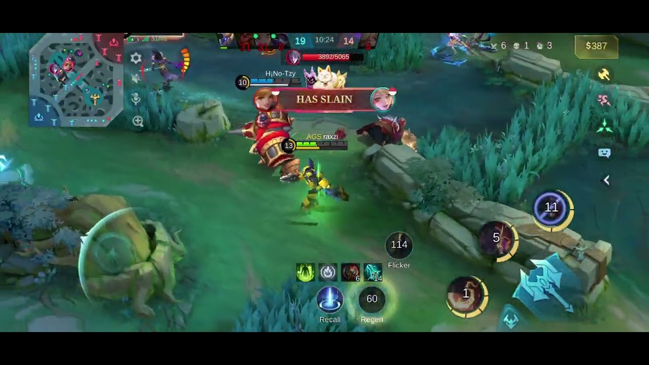 MOBILE LEGEND X.borg gameplay (Xborg vs Arlot exp lane)