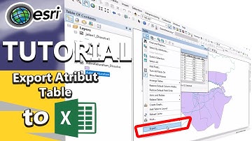 Tutorial export atribut table to excel