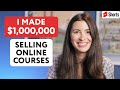 How to Make $1,000,000 with Online Courses #Shorts