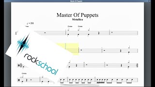 Master Of Puppets Rockschool Classics Grade 8 Drums screenshot 4