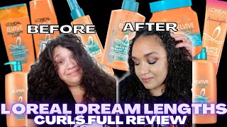 L'oreal Elvive Dream Lengths Curls|Full Collection Review|Curly Hair Routine 2022|Tasha St James
