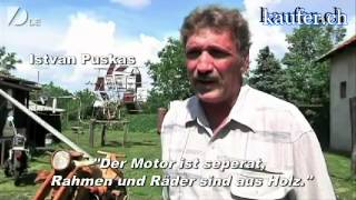 Ein Motorrad aus Holz youtube original