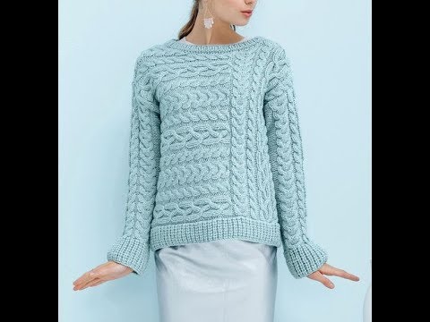 Модели свитеров женских вязаных спицами