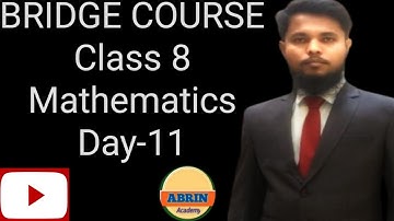 Class 8 || Bridge Course || Day-11 ||Math || Urdu medium