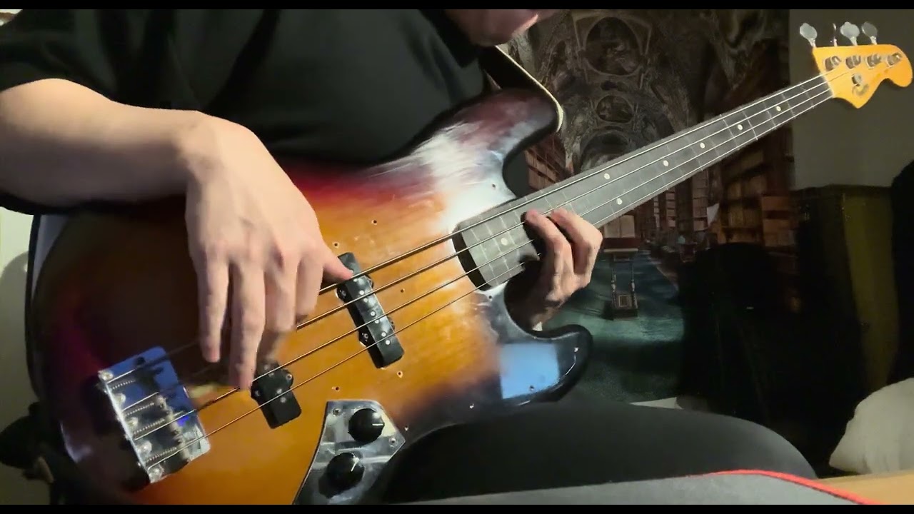 🎸F Blues Bass Solo (Fender Jaco Pastorius Tribute Fretless Bass🔥)