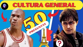 50 Preguntas de CULTURA GENERAL🤓/Demuestra Cuánto Sabes📚/QUIZ PARPADEANTE🧠/Preguntas y Respuesta.