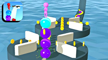 Stack Rider 🟡🌈🌟 All Levels 39-40 Gameplay (iOS,Android)