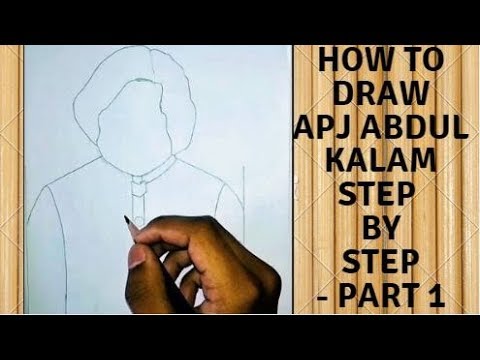 Dr APJ ABDUL KALAM DRAWING - BALAJ ARTS - HOW TO DRAW STYLE | Abdul kalam,  Drawings, Art how