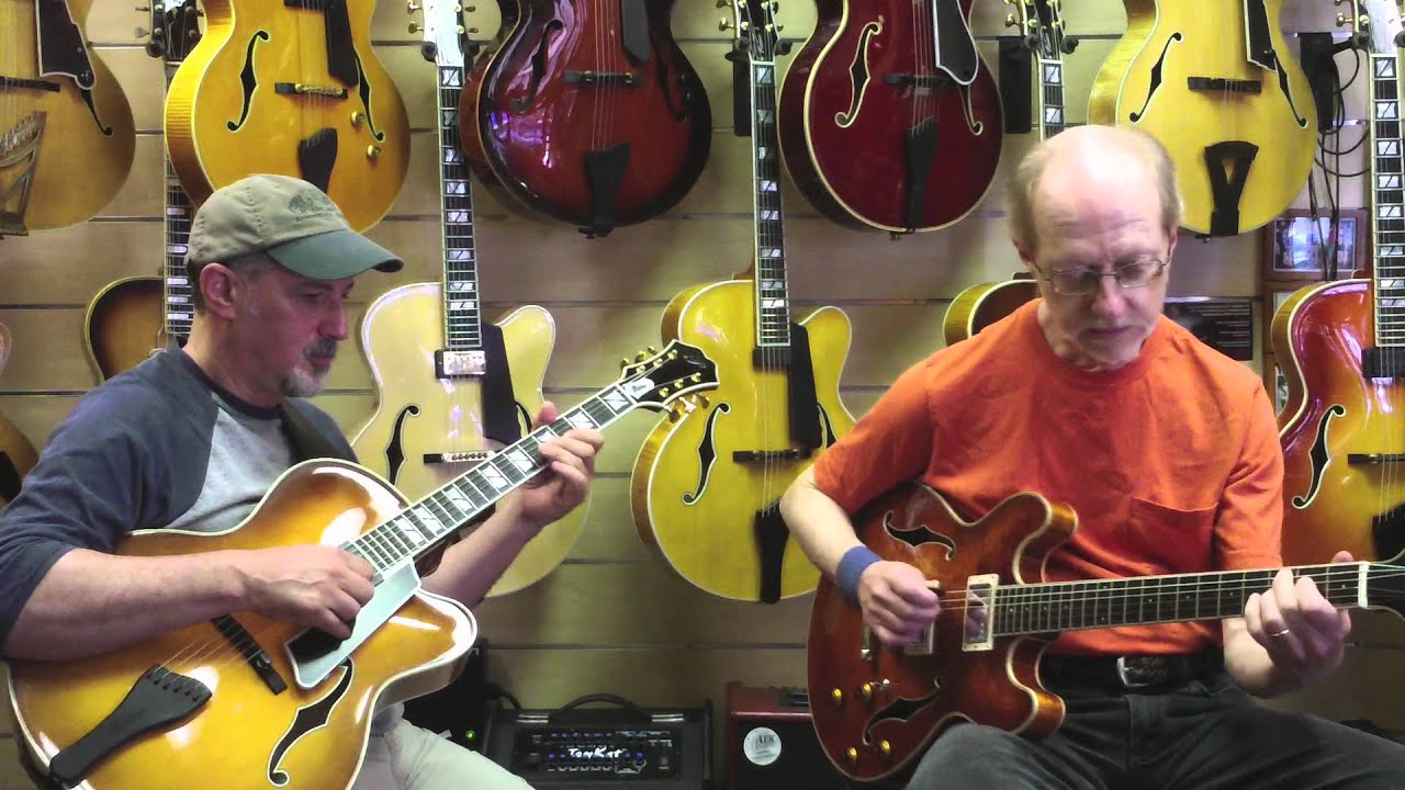 Larry Maltz on his Palen Archtop & Bob Devos on an Eastman T185 @ Guitars 'n Jazz