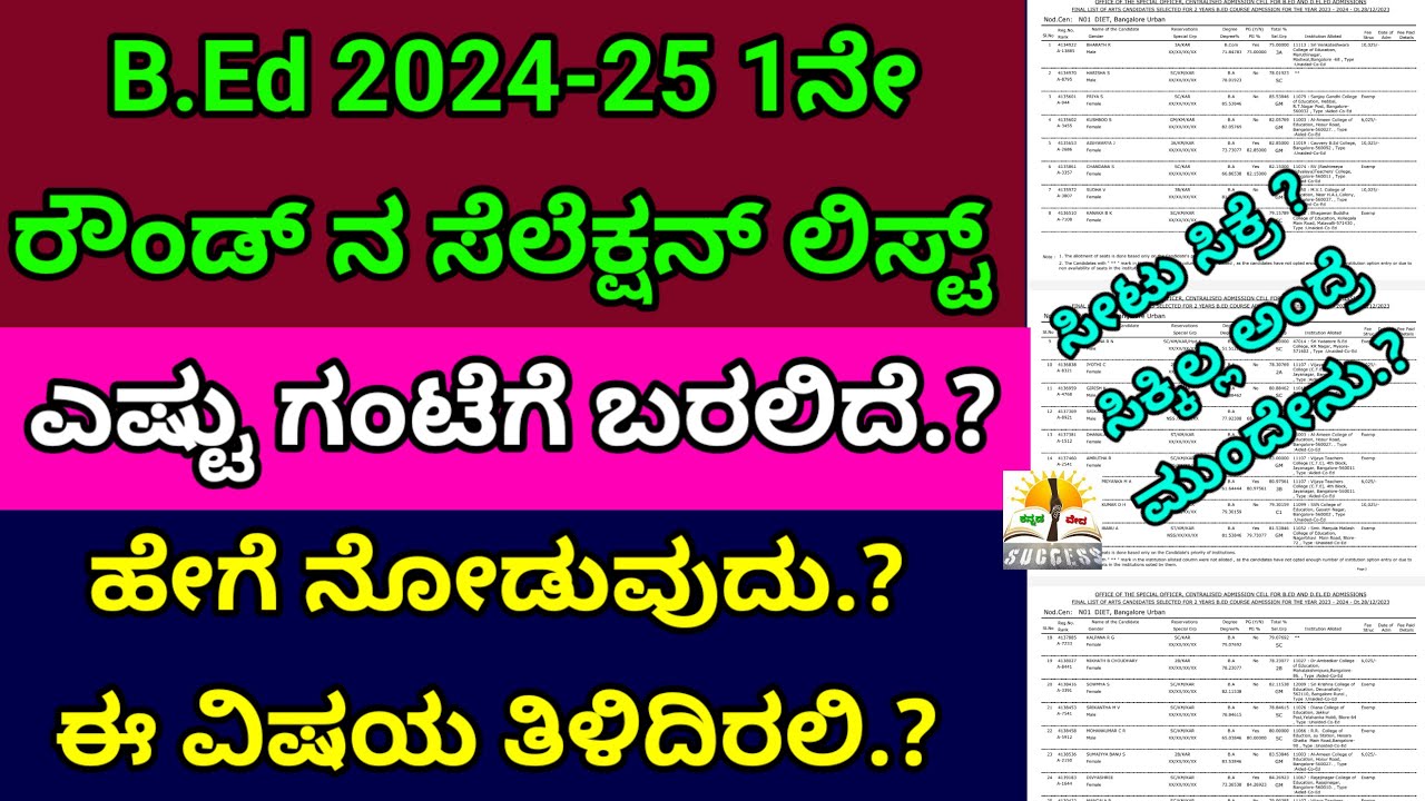 B ed 2024 25 