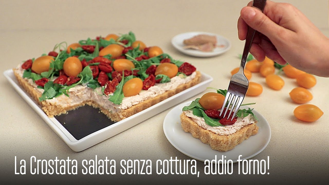 LA CROSTATA SALATA SENZA COTTURA, SEMPLICE, VELOCE e si PREPARA SENZA FORNO!
