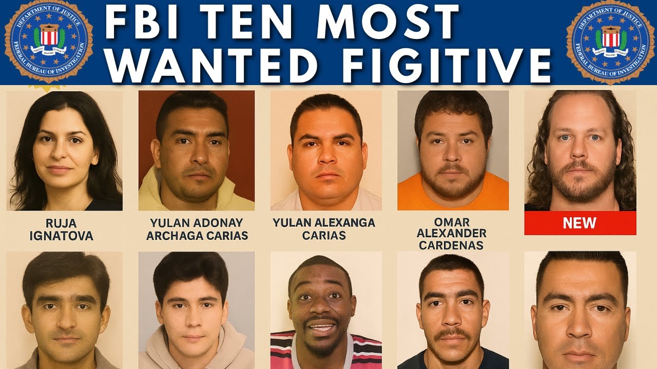 The Current FBI 10 Most Wanted Fugitives | Full List &amp; Shocking Details ...