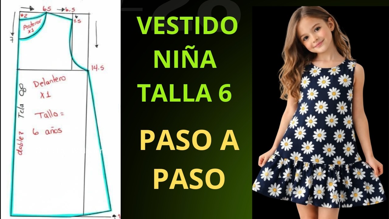 patronaje de vestido de niña paso a paso