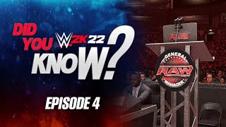 WWE 2K22 Did You Know?: Anonymous RAW GM, MyFaction Cheats, Easter Eggs & More! (Episode 4)