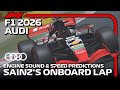 F1 2026 Audi Sainz's Onboard Lap|Future Engine Sound & Speed Predictions|#SpanishGP #Assettocorsa