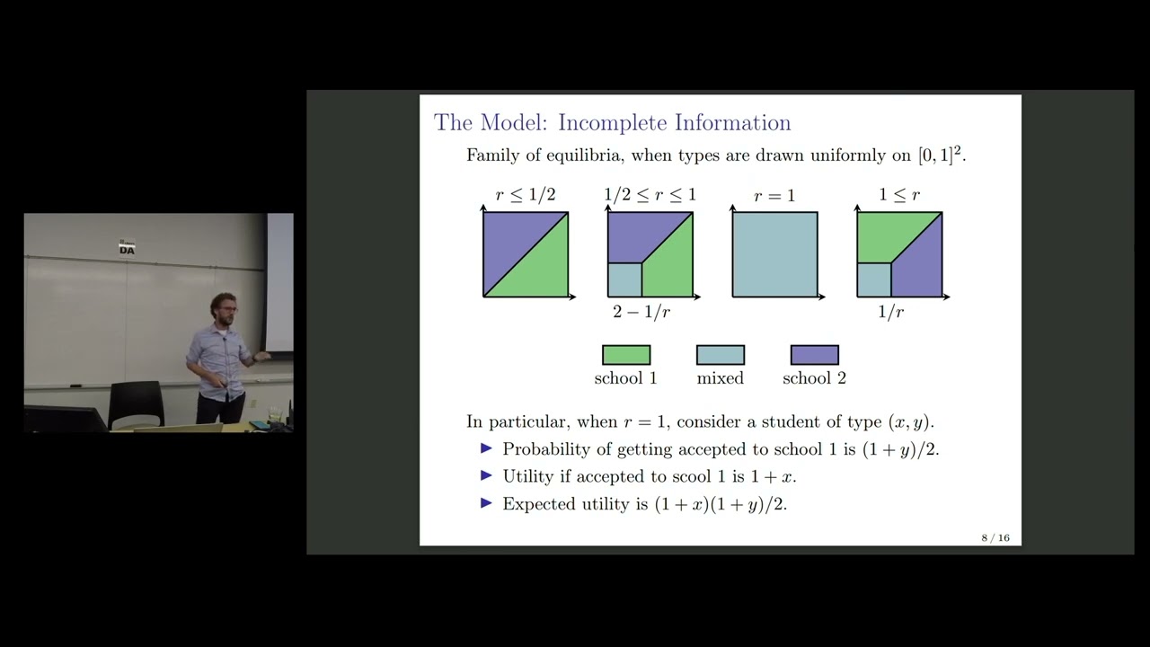 EC'22 Workshop Talk: Constrained School Choice with Incomplete Information