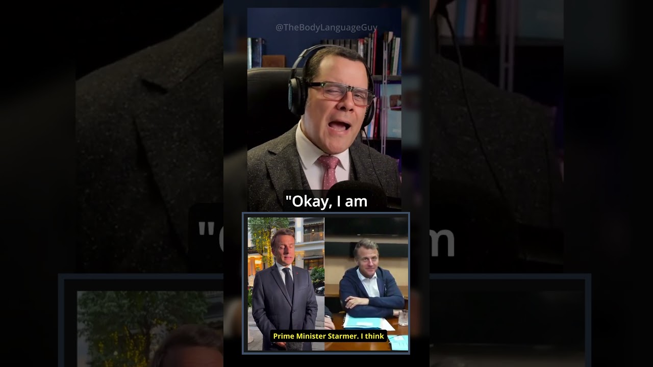 Macron using the 'baby powder' video as distraction