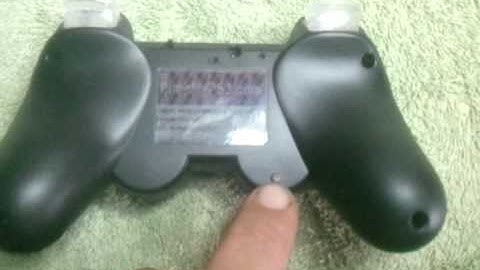 Black Dualshock 3 with All Clear Buttons and Blue LED