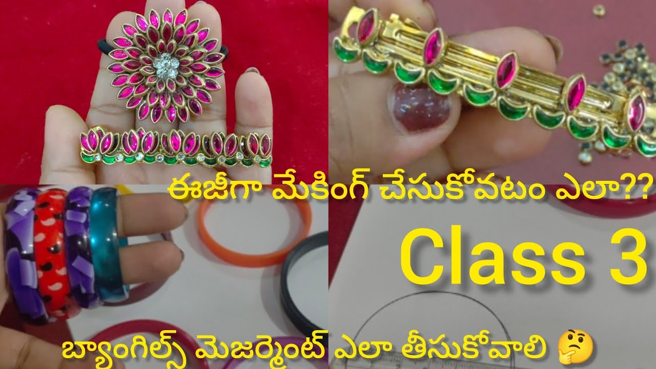 DIY Rubber Band Jewellery Making in Telugu | Hair Clip Decoration#youtube #jewellery 