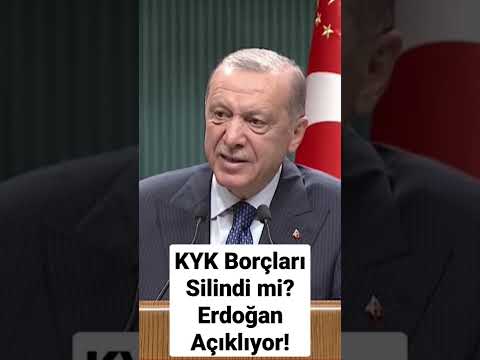 KYK Borçları Silindi mi? Cumhurbaşkanı Erdoğan Açıkladı! KRT Haber