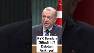 KYK Borçları Silindi mi? Cumhurbaşkanı Erdoğan Açıkladı! KRT Haber