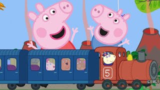 Peppa Pig's Train Ride 🚂🐷 Peppa Pig Official Channel Family Kids Cartoons