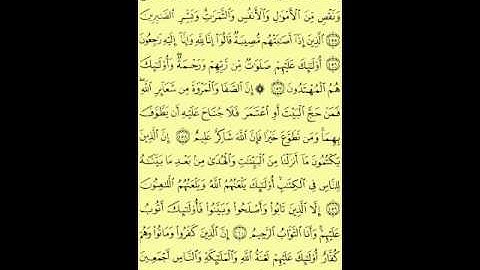 سورة البقرة من الآية (153) إلى الآية (163)