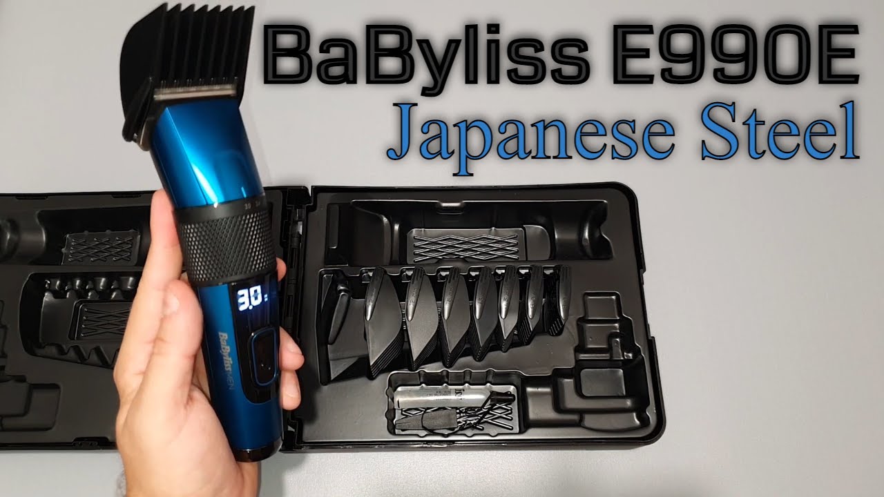 BaByliss E990E Japanese Steel 💈 - Unboxing + Review - YouTube