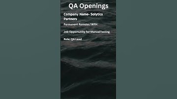 QA JOB OPENING FOR MANUAL TESTER #manualtesting #automation #selenium #qa #shortvideo #viral #yt
