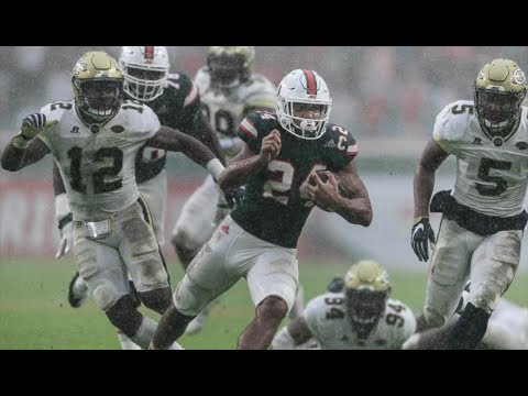 Miami Hurricanes Highlights VS Georgia Tech