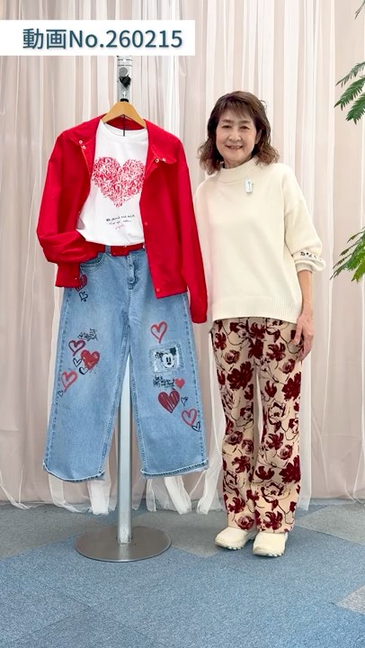 Spring Outings in Mickey Mouse Denim 👟] Red is the accent
