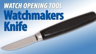 Watchmakers Watch Opening Bench Knife with Hardwood Handle | Esslinger