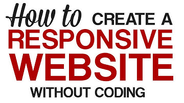 How to Create a Responsive Website without coding