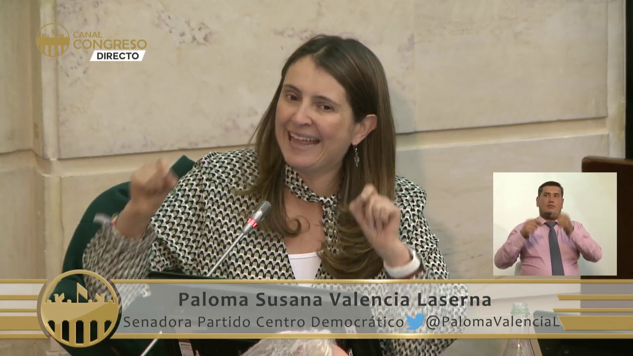 Paloma Valencia - Plenaria 20 de Agosto - Constancia - YouTube