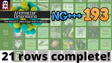 Antimatter Dimensions NG+++ Episode 193: Achievements almost complete?!
