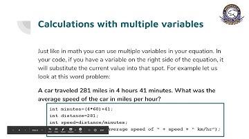 Using variables to Solve Math Problems in Java