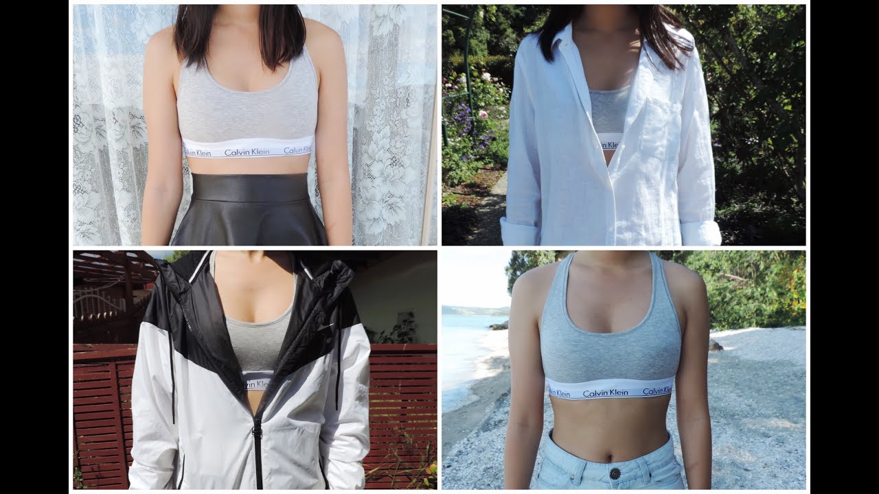 How I Style : Calvin Klein Bralette - 4 ways | judysreviews - YouTube