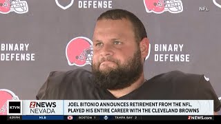 Former Wolf Pack player Joel Bitonio announced retirement from Cleveland Browns