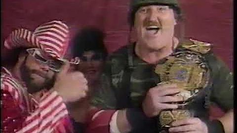 Macho King and Sgt. Slaughter Promo on Hulk Hogan ...